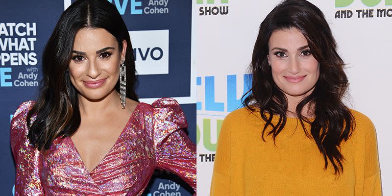 Lea Michele and Idina Menzel