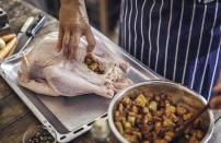 <p>Stuffing a turkey may be the traditional way to make your Thanksgiving dinner, but the FDA advises cooking your stuffing separately from your bird to avoid cross-contamination.</p>