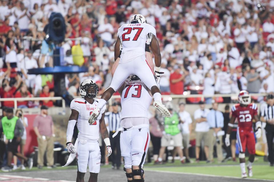 Justin Murphy (73) was a starter during his time at Texas Tech before injuries caused him to step away from the game. (Photo by John Weast/Getty Images)