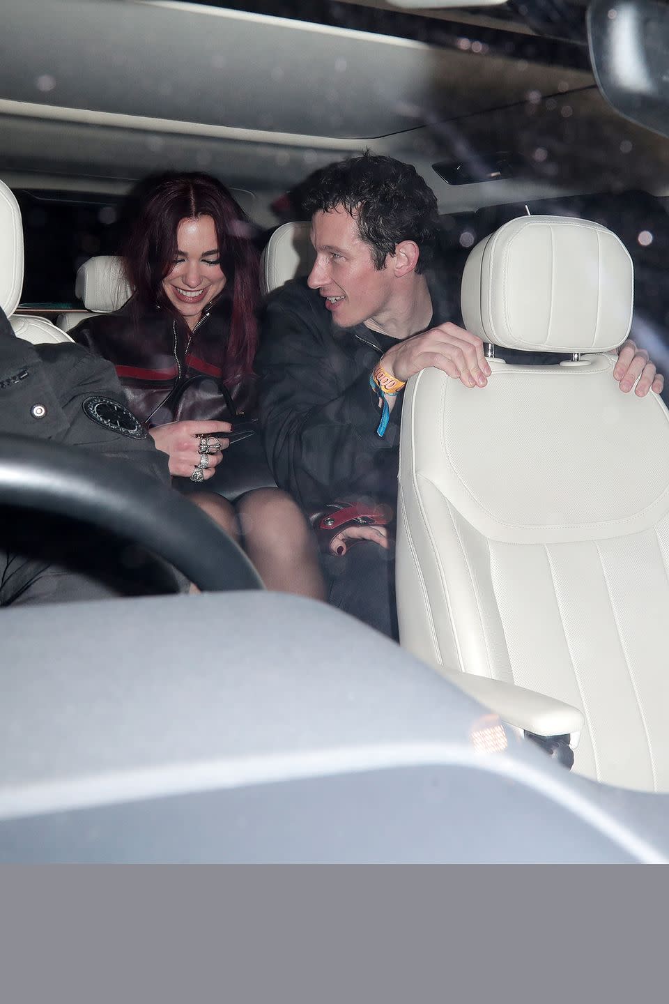 london, england march 02 dua lipa and callum turner are seen attending the warner music cicircoc vodka brit awards after party at nomad on march 02, 2024 in london, england photo by ricky vigil m justin e palmergc images