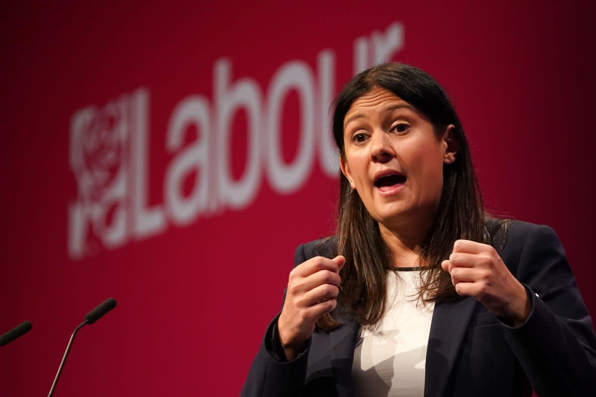 Shadow levelling up secretary Lisa Nandy (Gareth Fuller/PA) (PA Archive)