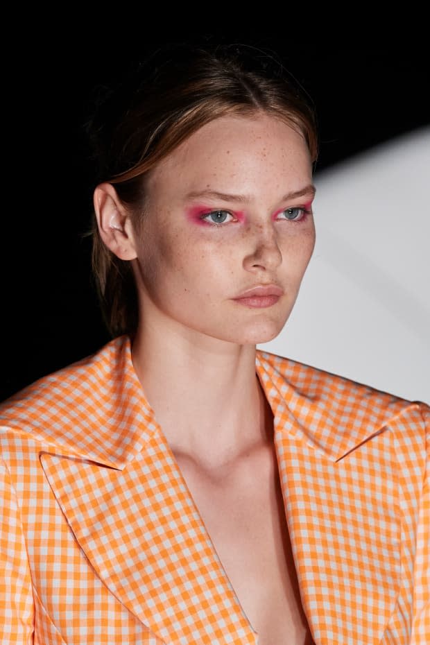 <p>A beauty look from Prabal Gurung Spring 2022. Photo: Imaxtree</p>
