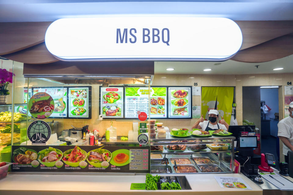 kopitiam - ms BBQ stall front