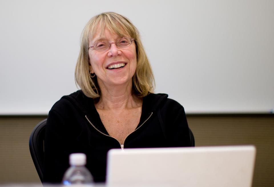 Esther Wojcicki, journalism teacher at Palo Alto High School, mother of YouTube CEO Susan Wojcicki and 23andMe CEO Anne Wojcicki.