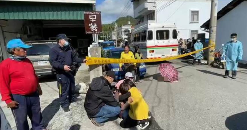 台東2歲張姓男童25日10點許在台東市吉林路巷口遭交通車撞上，男童當場死亡。（圖／民眾提供）
