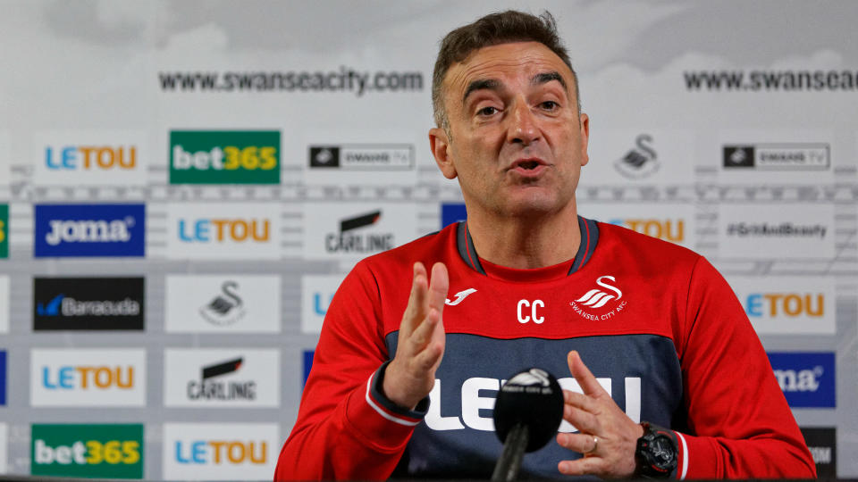 A fresh start: Swansea City will part with Carlos Carvalhal at the end of the season