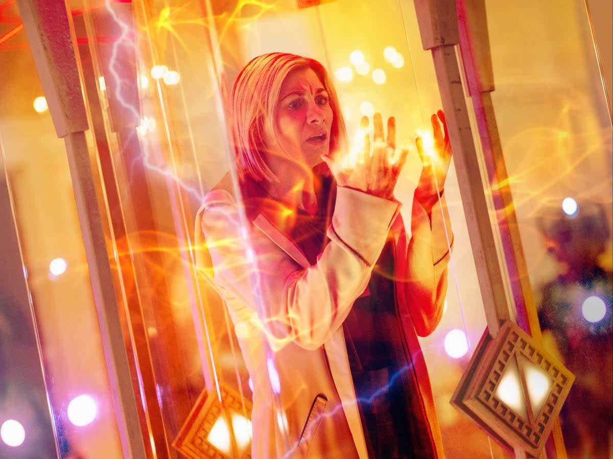 Jodie Whittaker regenerates in her final episode of ‘Doctor Who' (James Pardon/BBC Studios)