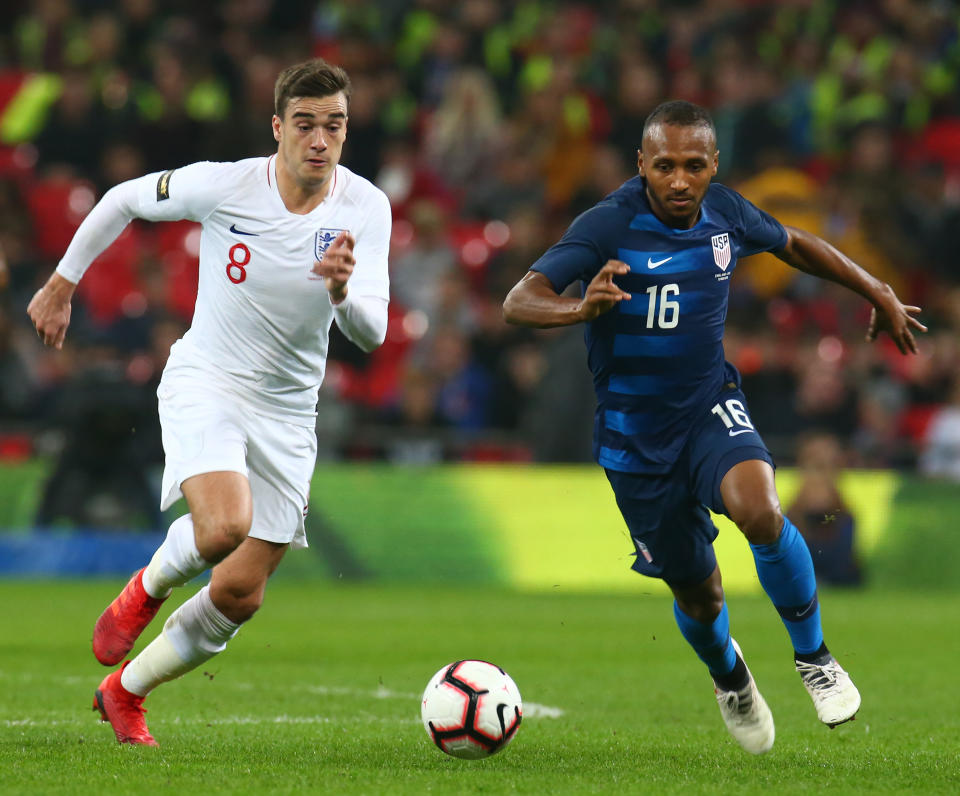 Julian Green's most recent appearance for the USMNT came against England in 2018. (Getty Images)