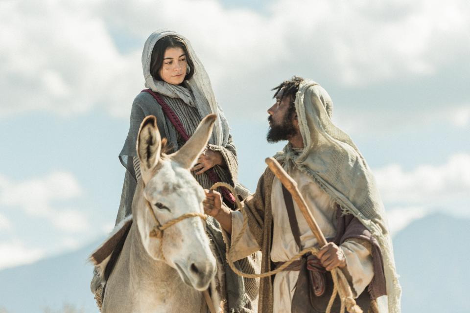 Sara Anne and Raj Bond star as Mary and Joseph, respectively, in 2023's "Christmas with the Chosen: Holy Night."