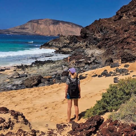 On the beach in Lanzarote - Credit: Courtesy of Anna Hart 