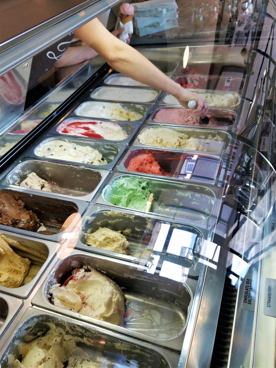 Bliss Artisan Ice Cream, which began in New Harmony, moved to Mount Vernon, and is now located in Tell City, is known for over 50 flavors of hand-made ice cream. A dozen at a time will now be available at Dontae's Highland Pizza Parlor.