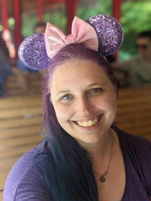 Disney fan Rebecca Ohanian visits Disneyland on June 15, 2021.