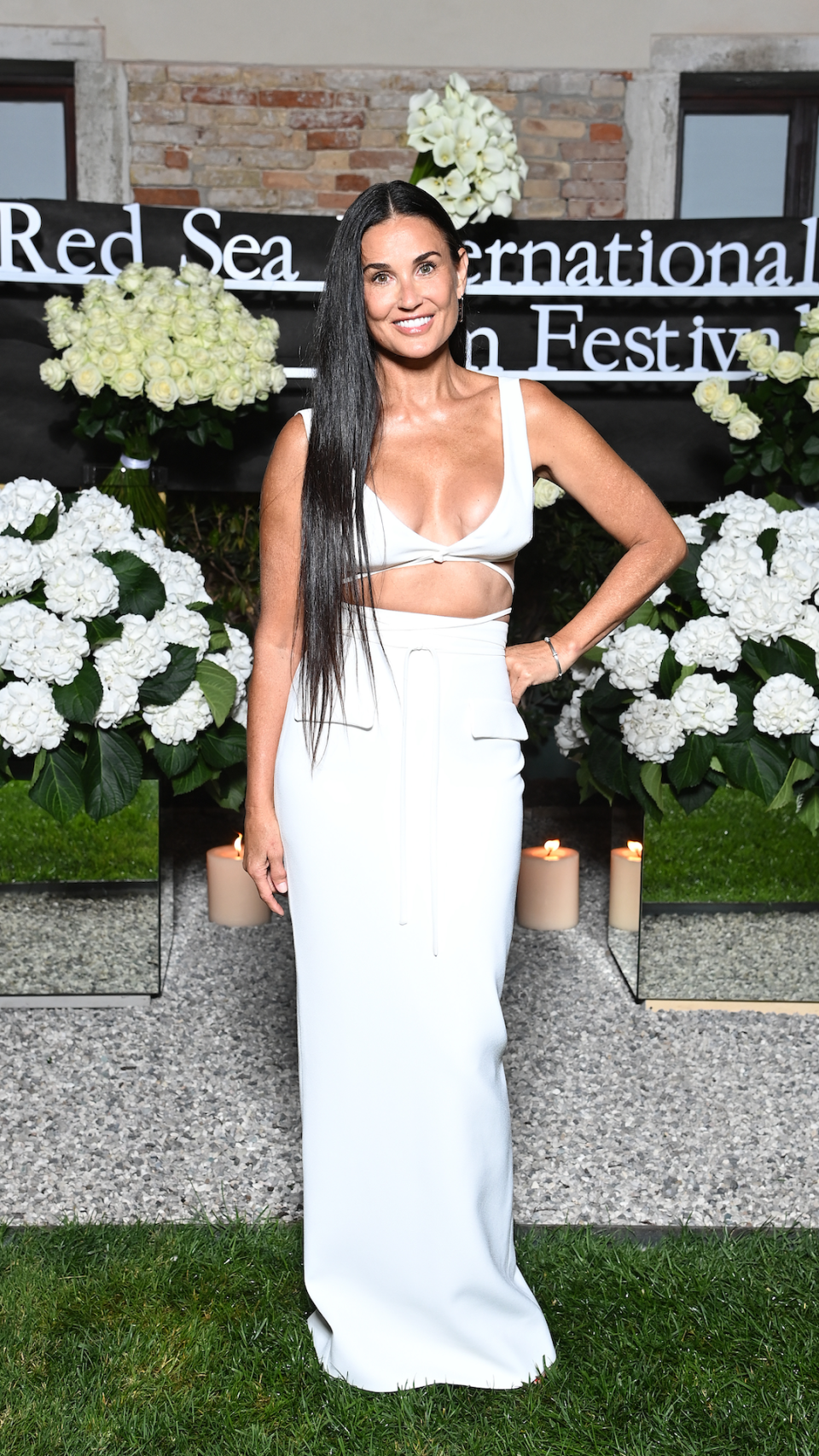 Demi Moore attends the Celebration of Women in Cinema Gala hosted by The Red Sea Film Festival during the 78th Venice International Film Festival on September 04, 2021 in Venice, Italy