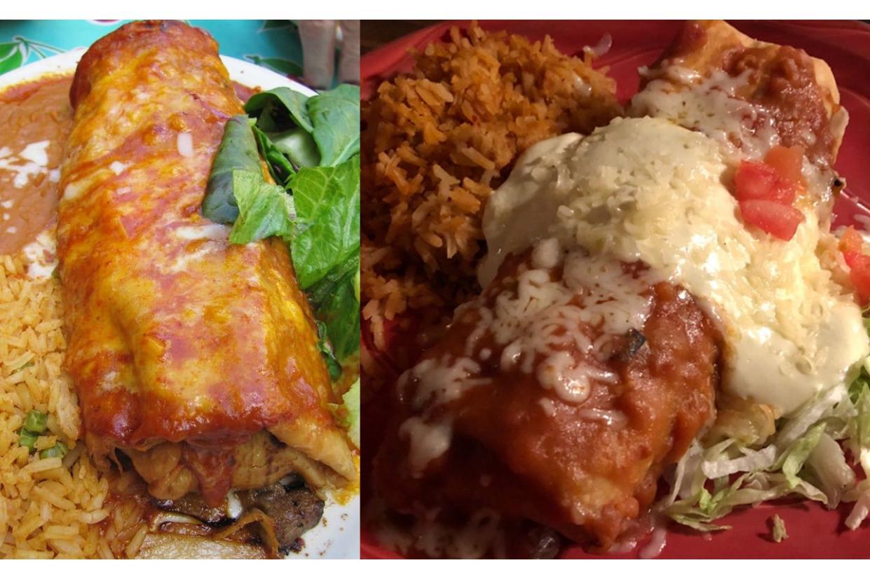 Chimichangas, El Charro vs. Macayo's, Tucson and Phoenix, Arizona