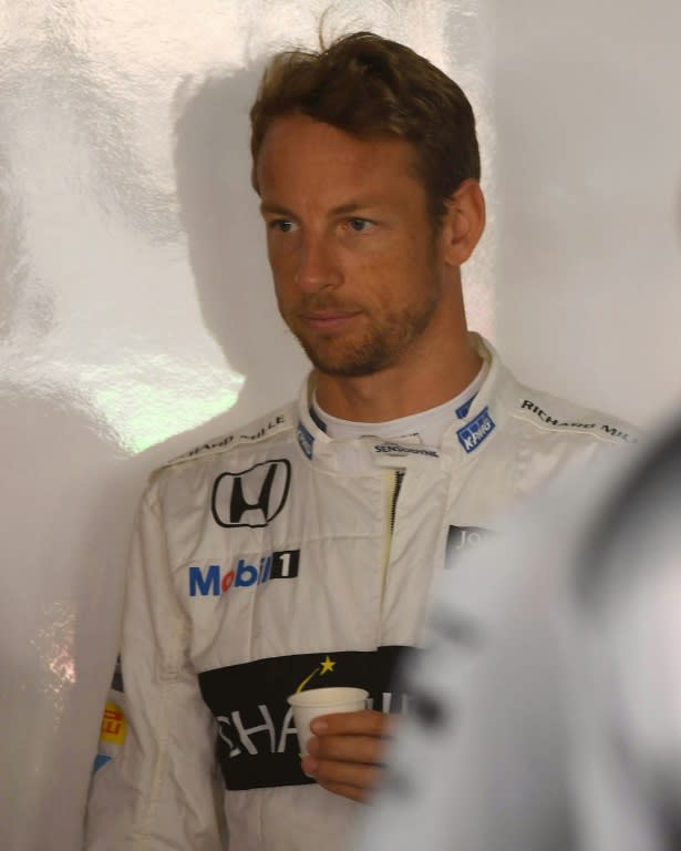 McLaren Honda driver Jenson Button Button was taken to hospital in in Mannheim after complaining of eye irritation