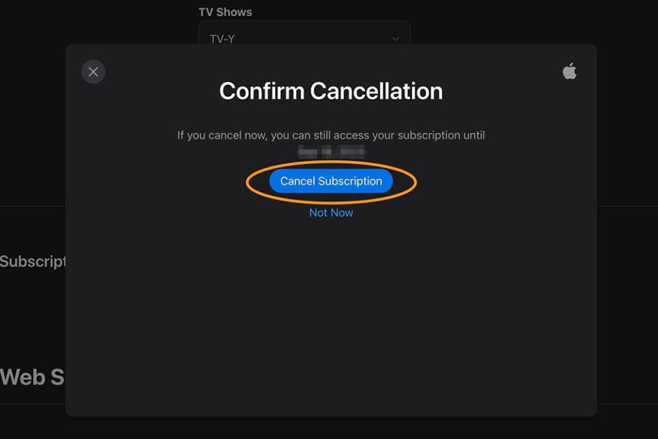 Screenshot of Apple TV app in a browser.