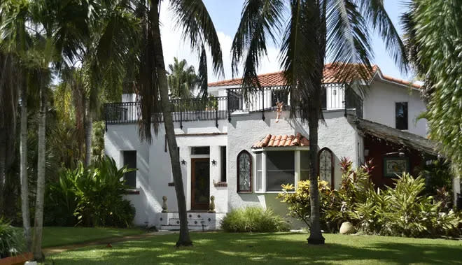 This Mediterranean Revival home, built in the 1920s, is one of at least two historic structures on Vamo Drive, in Sarasota.