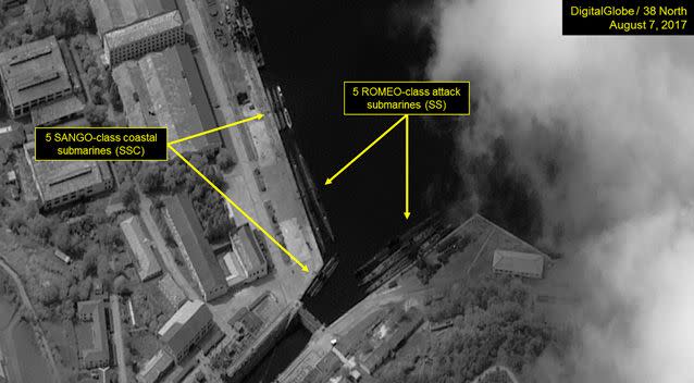 New satellite images have emerged of North Korean military bases appearing to show activity at a test site. Photo: Getty