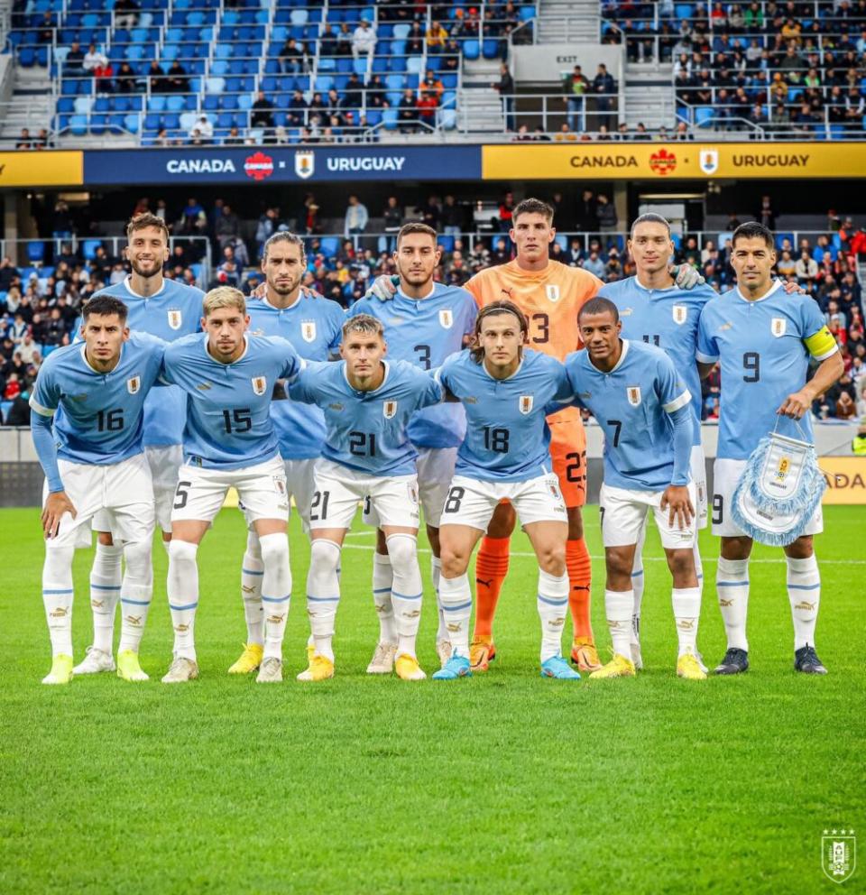 烏拉圭國家隊。（圖取自：烏拉圭足協 官方推特）