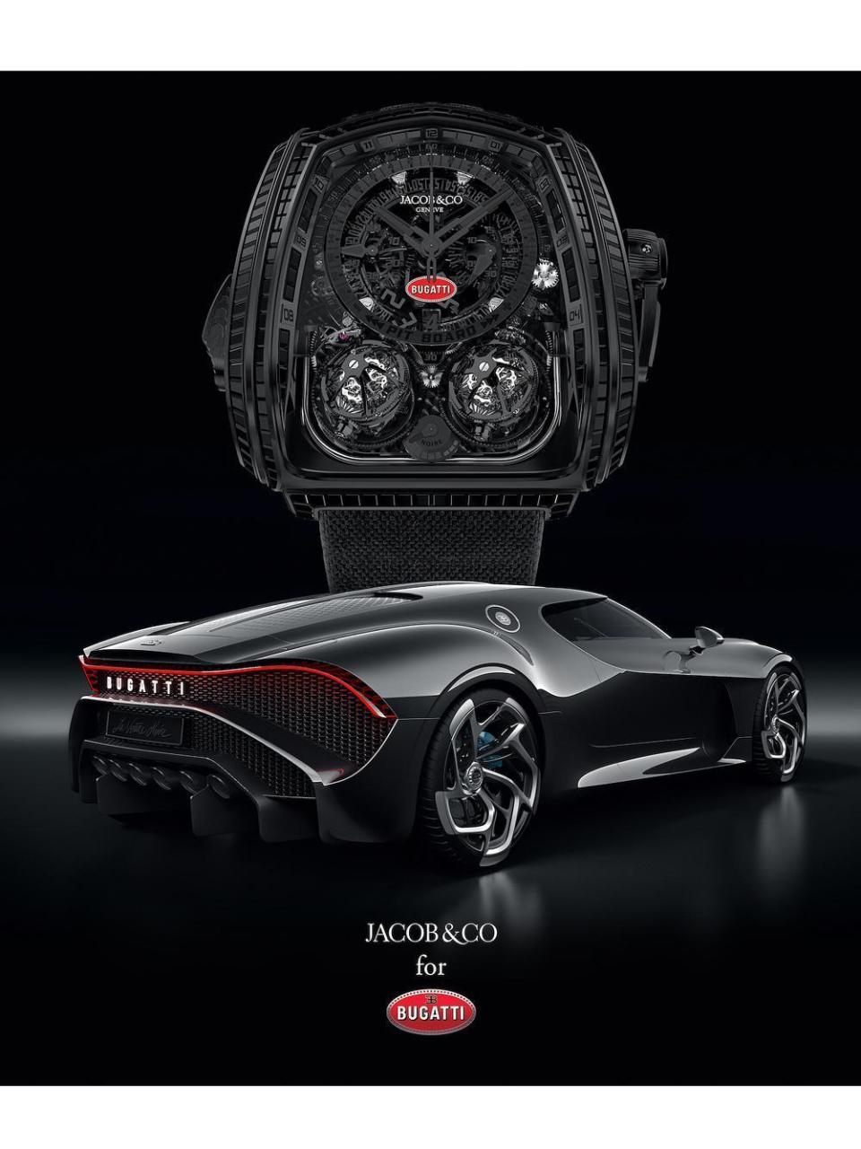 BUGATTI La Montre Noire為僅此一件的One Off作品，定價為一百萬美元。