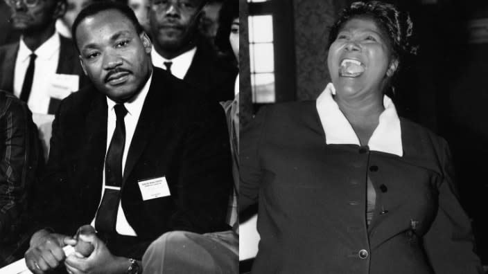 Dr. Martin Luther King Jr. and Mahalia Jackson