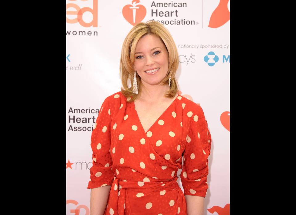 Actress Elizabeth Banks attends AHA's Go Red For Women National Wear Red Day at Macy's Herald Square on February 3, 2012 in New York City.  (Getty)