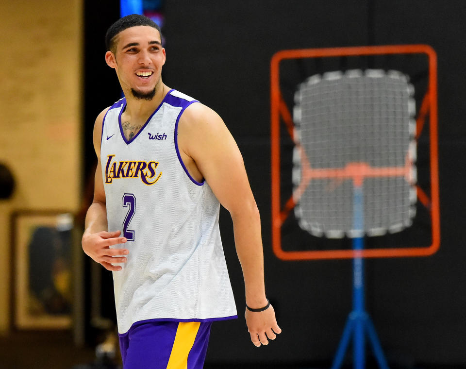 LiAngelo Ball worked out for the Lakers, but he does not yet appear to be in their plans. (Getty)