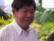 Minister of National Development, Khaw Boon Wan, was all smiles at the Friday launch. (Yahoo! photo/ Deborah Choo)