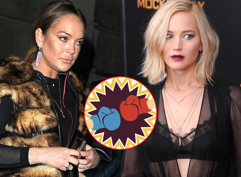 Lindsay Lohan vs. Jennifer Lawrence