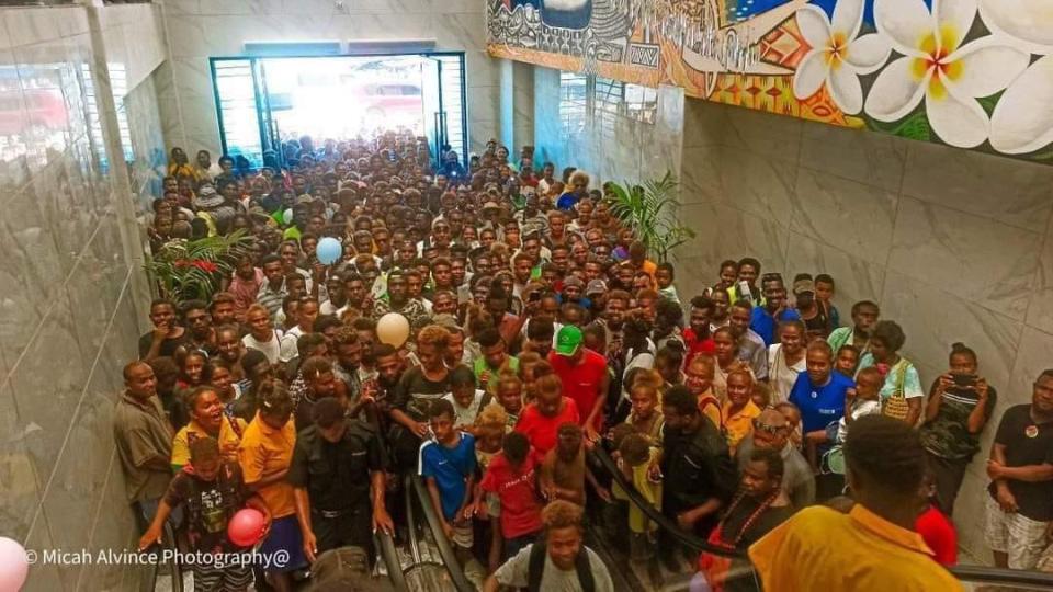 The unveiling of the Solomon Islands' first ever escalators was a momentous occasion. Source: Micah Alvince/ Supplied