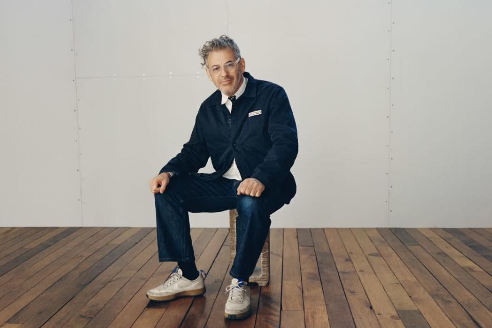 Tom Sachs wears Nike’s NikeCraft General Purpose Shoe (GPS) sneakers. - Credit: Courtesy of Nike