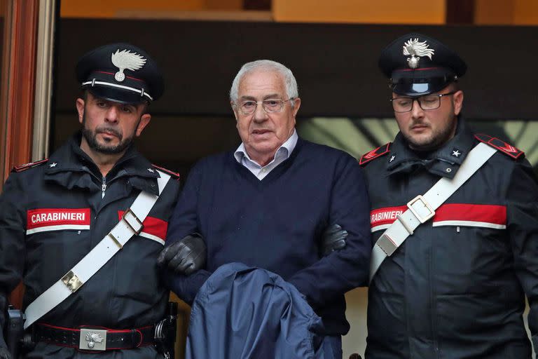 Settimo Mineo fue arrestado en 2018 en Palermo, en una redada en la que cayeron otros 45 capos mafiosos