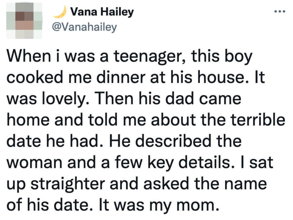 date where someone realizes the boy's dad is daating theirr mom