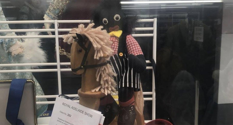 The Royal Adelaide Show confirmed the golliwog dolls had been removed after the backlash online. Source: Facebook/Deadly Yarning from South Australian Aboriginal Communities