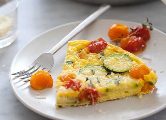 <strong>Get the <a href="http://www.foodiecrush.com/2012/09/roasted-tomato-and-zucchini-frittata-recipe/" target="_hplink">Roasted Tomato and Zucchini Frittata recipe</a> by Foodie Crush</strong>