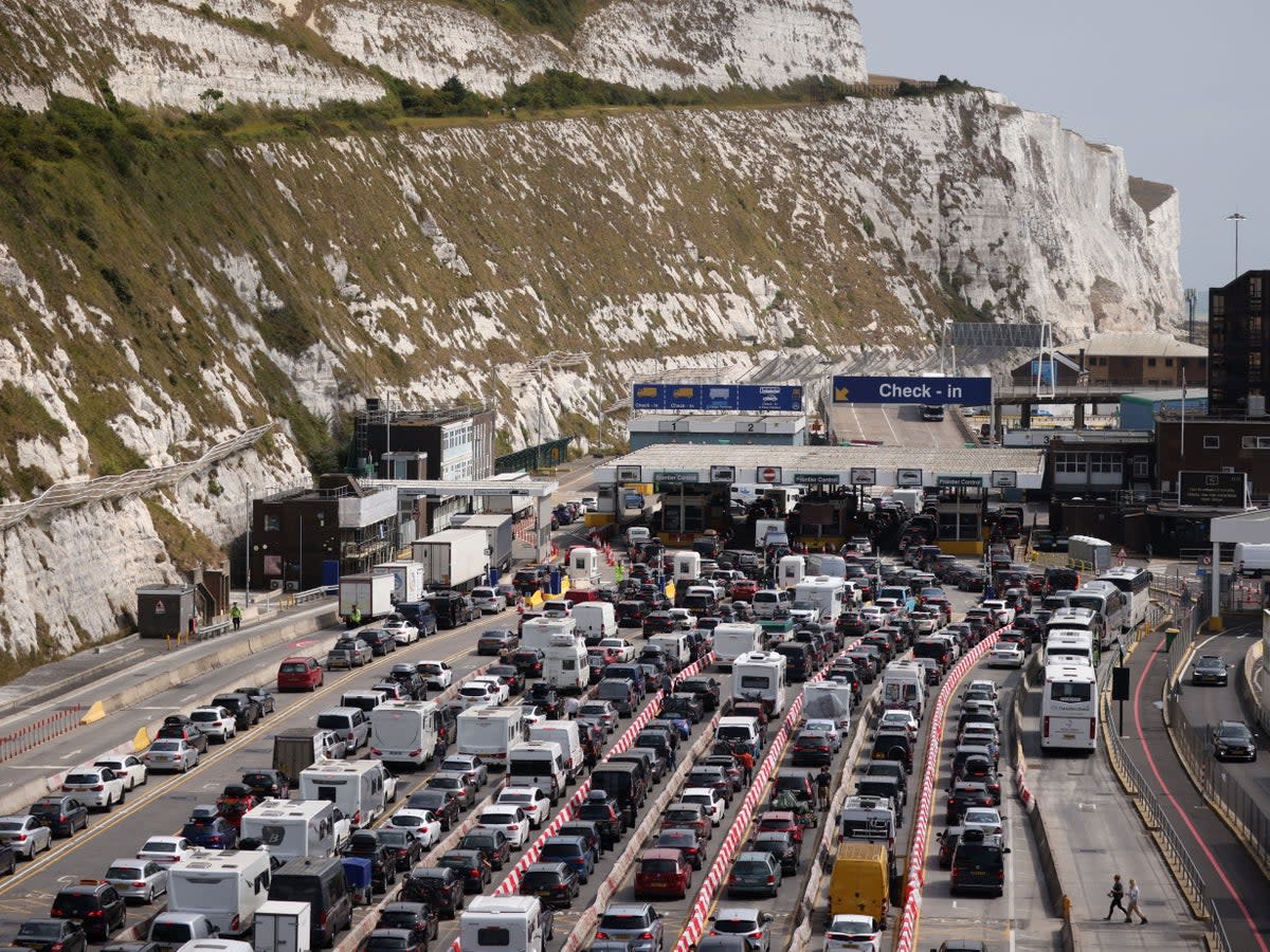 One port source admitted it was likely the delays will run throughout the weekend and potentially into next week (Getty)