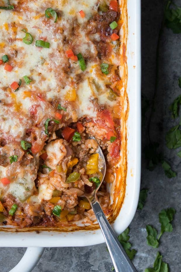 <p><a href="https://kaynutrition.com/stuffed-pepper-casserole/" rel="nofollow noopener" target="_blank" data-ylk="slk:Kay Nutrition;elm:context_link;itc:0;sec:content-canvas" class="link ">Kay Nutrition</a></p>