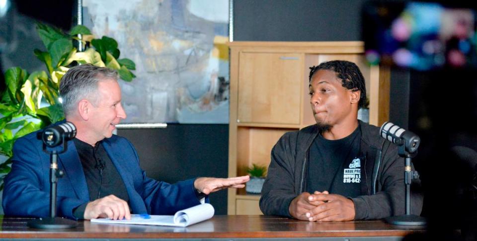 Antonio Hatcher, owner of Haul Pros, a Kansas City moving company, talked with Kansas City Star reporter Eric Adler, about how spending time in jail motivated him to change his life and start his own business. Now he gives former felons a job and a second chance.