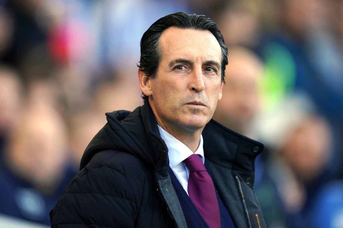 Unai Emery is expecting departures at Aston Villa (John Walton/PA) (PA Wire)