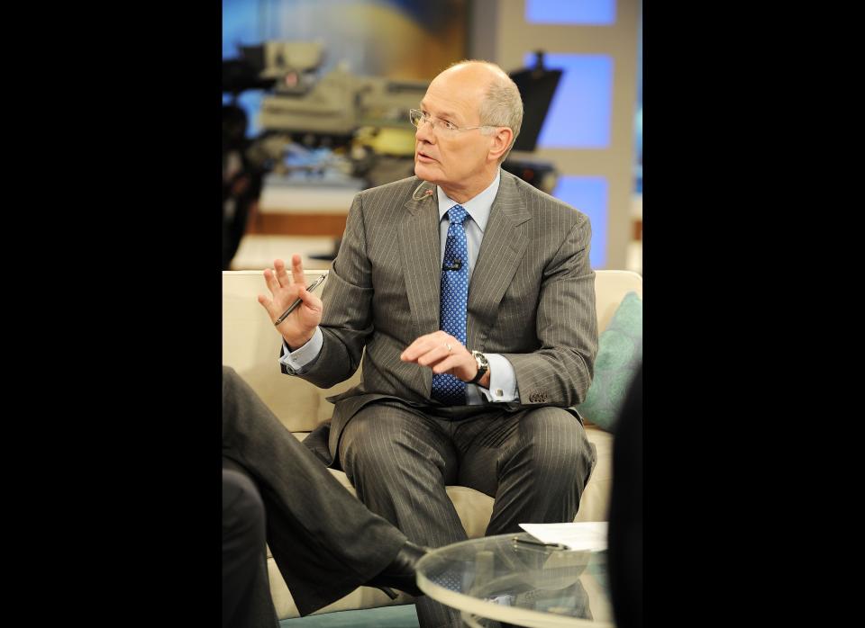 NEW YORK - MARCH 02:  Co-anchor for the CBS News morning show Harry Smith on-set at the 45th Annual Academy Of Country Music Awards Nominations at CBS Early Show Studio Plaza on March 2, 2010 in New York, New York.  (Photo by Andrew H. Walker/Getty Images for ACM)