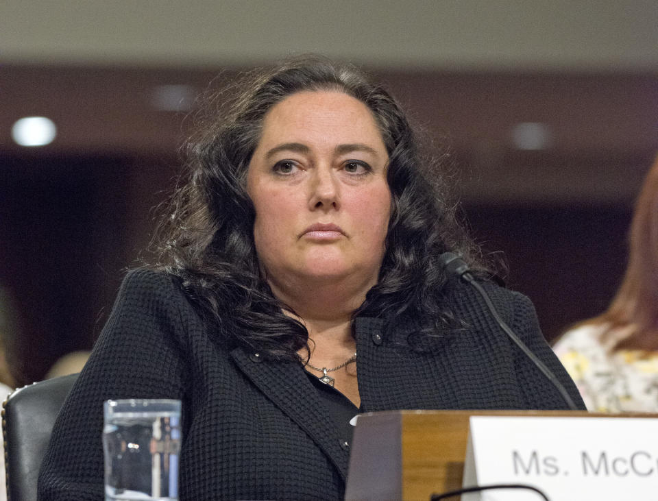 Elaine A. McCusker testifies before the United States Senate Armed Services Committee on her nomination as Principal Deputy Under Secretary of Defense (Comptroller) on Capitol Hill in Washington, DC on May 9, 2017. (Photo: Ron Sachs/CNP via ZUMA Wire)