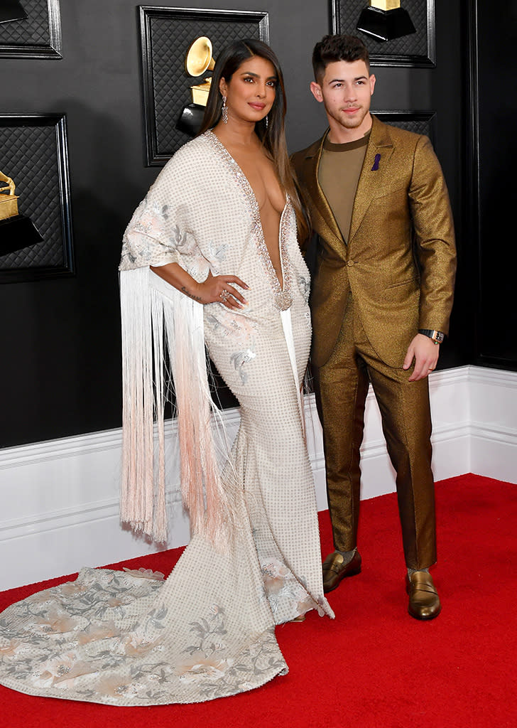 Priyanka Chopra Used A Surprising Hack To Avoid A Wardrobe Malfunction At The Grammys