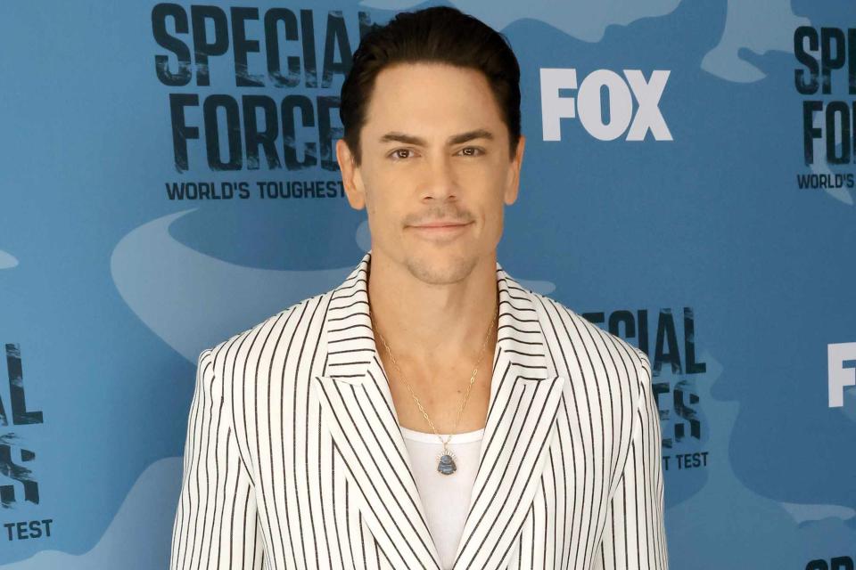 <p>Kevin Winter/Getty</p> Tom Sandoval attends the red carpet for Fox