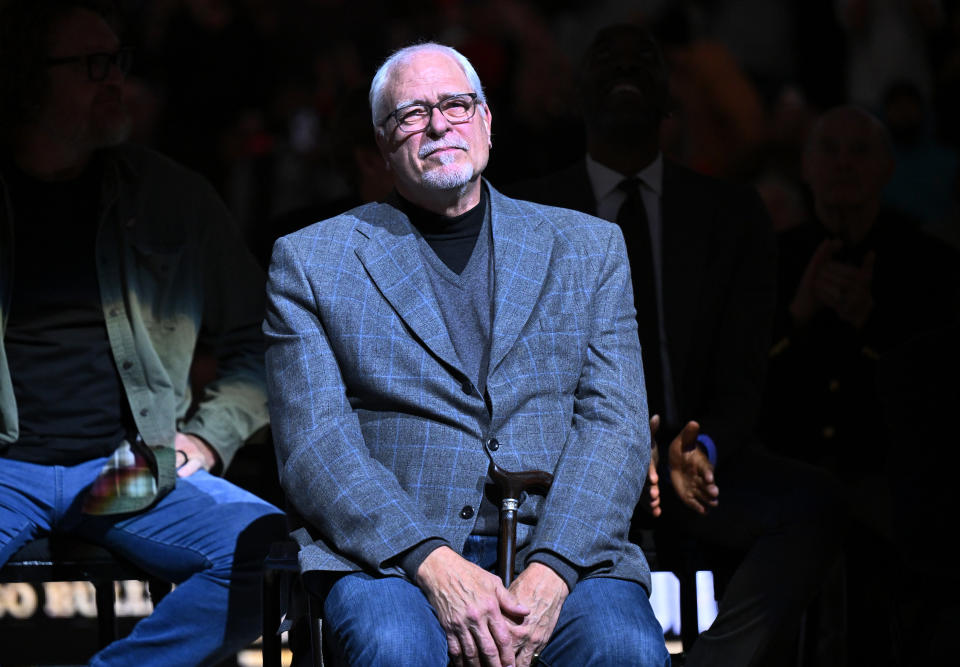 Phil Jackson。(Photo by Jamie Sabau/Getty Images)