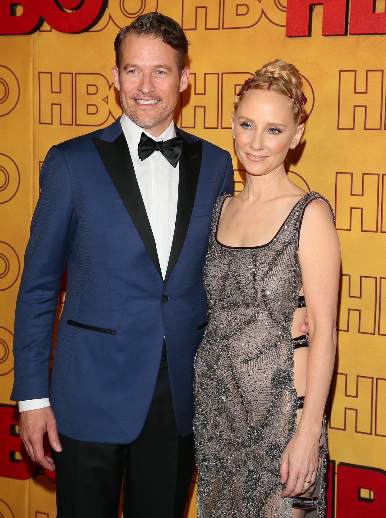 Anne Heche and James Tupper attend HBO’s post-Emmy Awards reception on Sept. 17, 2017, in Los Angeles. (Photo by JB Lacroix/ WireImage)