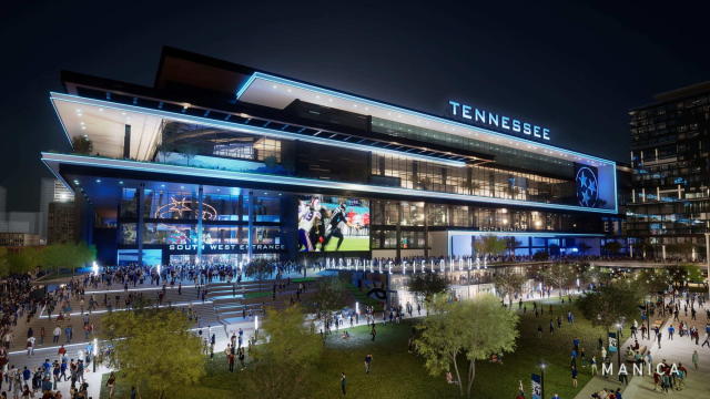 Nissan Stadium, home of the Tennessee Titans, Nashville, Tennessee