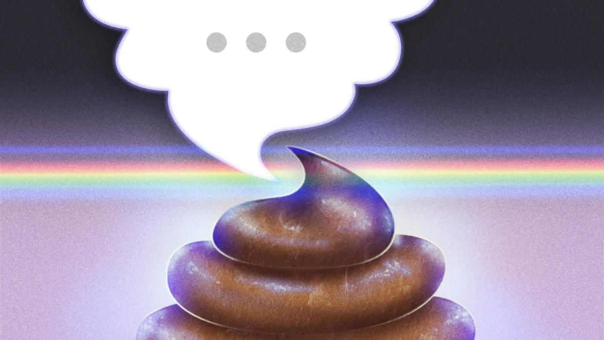 Poop talk is all the rage on social media. ( Illustration: Mark Pernice)