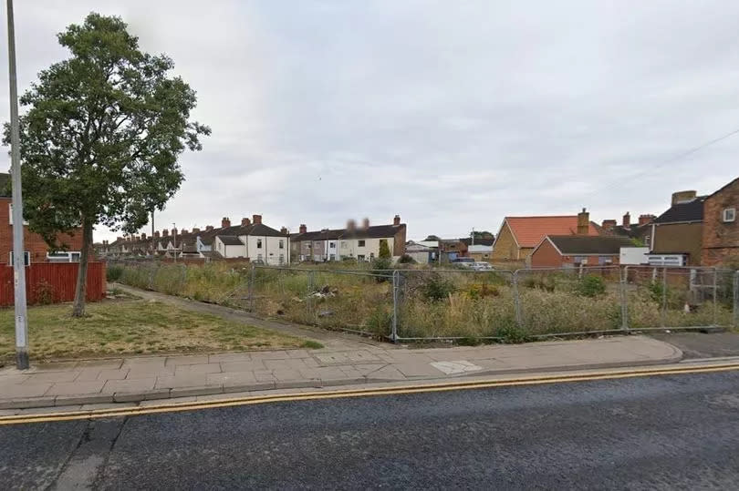 The brownfield site at Pasture Street, Grimsby, in 2022