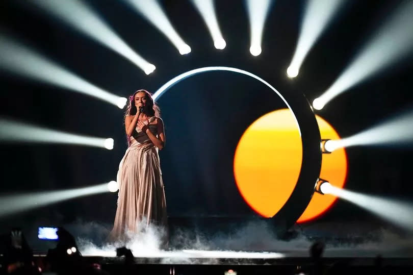 Eden Golan on stage tonight -Credit:Getty Images