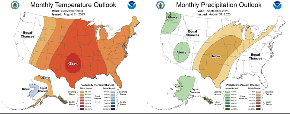 The Climate Prediction Center gives most of the Gem State equal chances of receiving either above or below-average rainfall and temperatures.